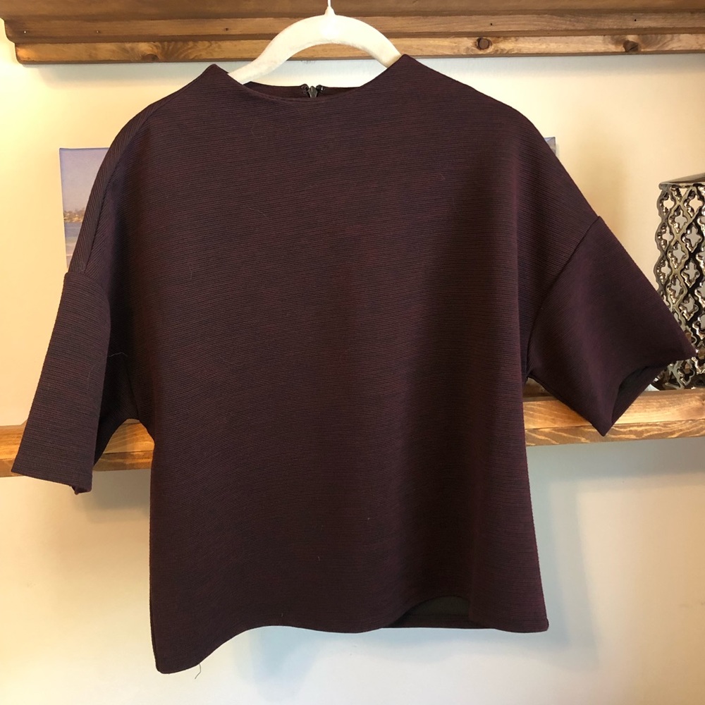 Burgundy top